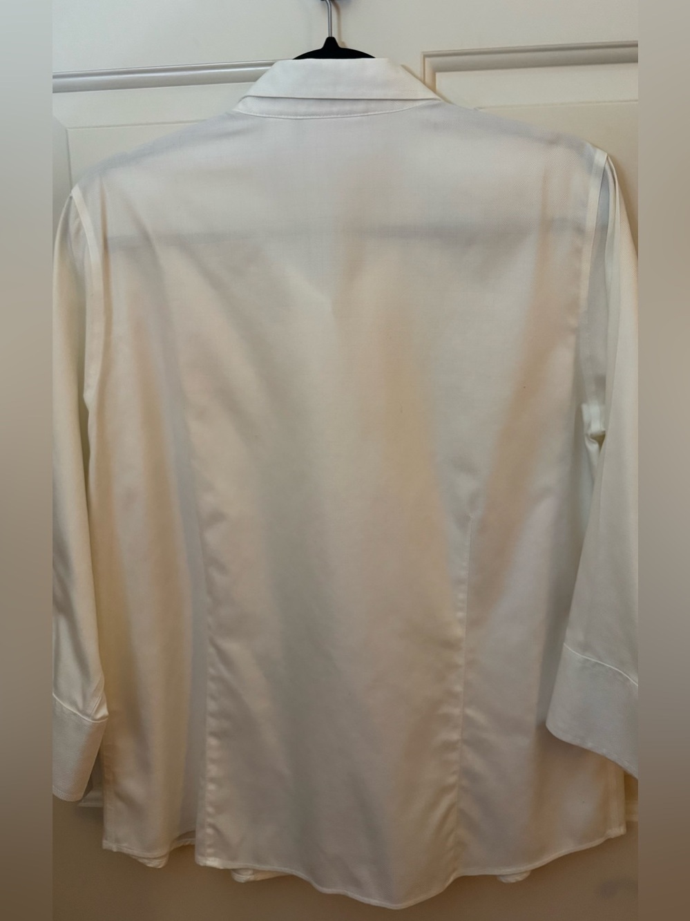 Liz Claiborne Shirt 100% Cotton “Non Iron”White Shirt 3/4 Sleeves Size - 12 - Picture 8 of 13